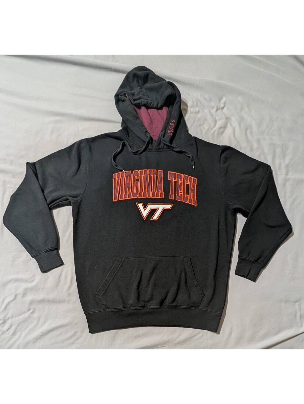Stadium Athletics Virginia Tech Hokies Hoodie Mens Medium Black Stitched VT NCAA